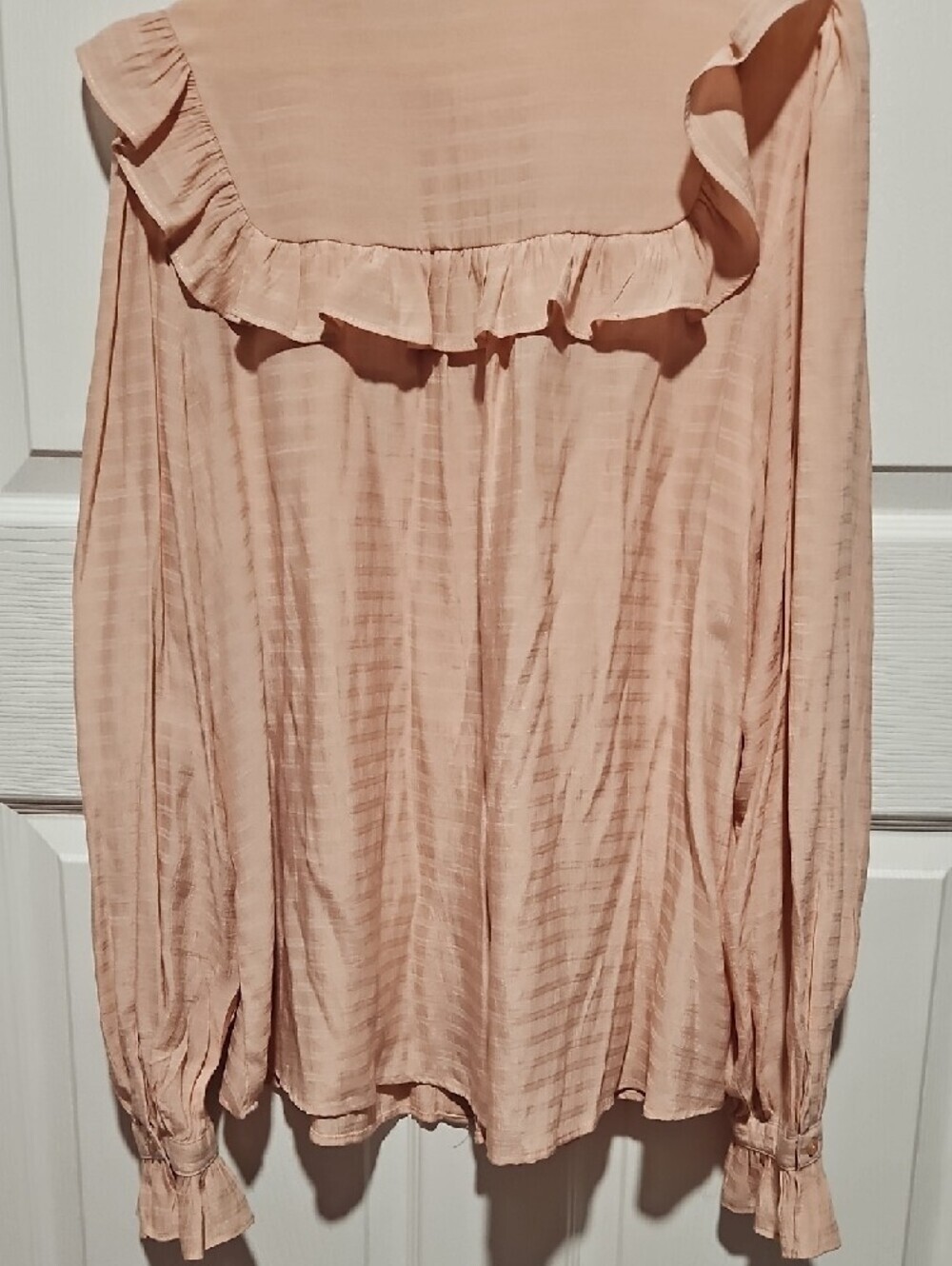 Wonderly Soft Blush Ruffle-Trim Top - Picture 6 of 6